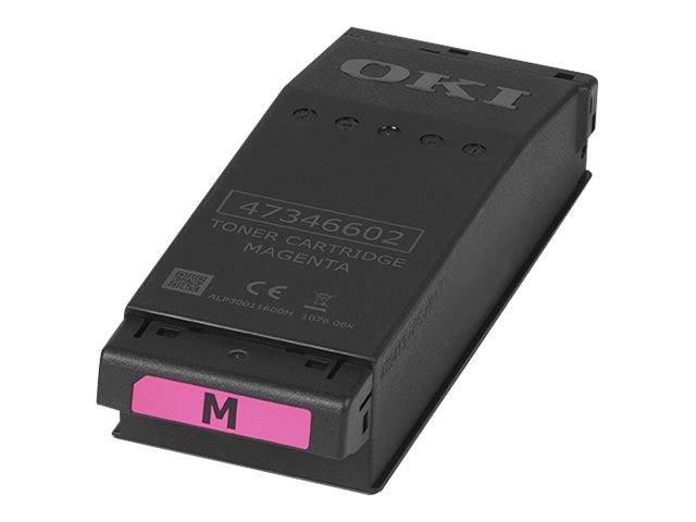 Schwarze OKI-Tonerpatrone mit der Bezeichnung „47346602