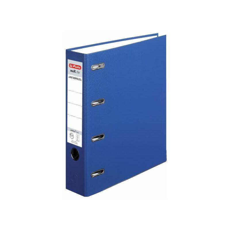 herlitz PP-Doppelordner maX.file, Rückenbreite: 70 mm, blau