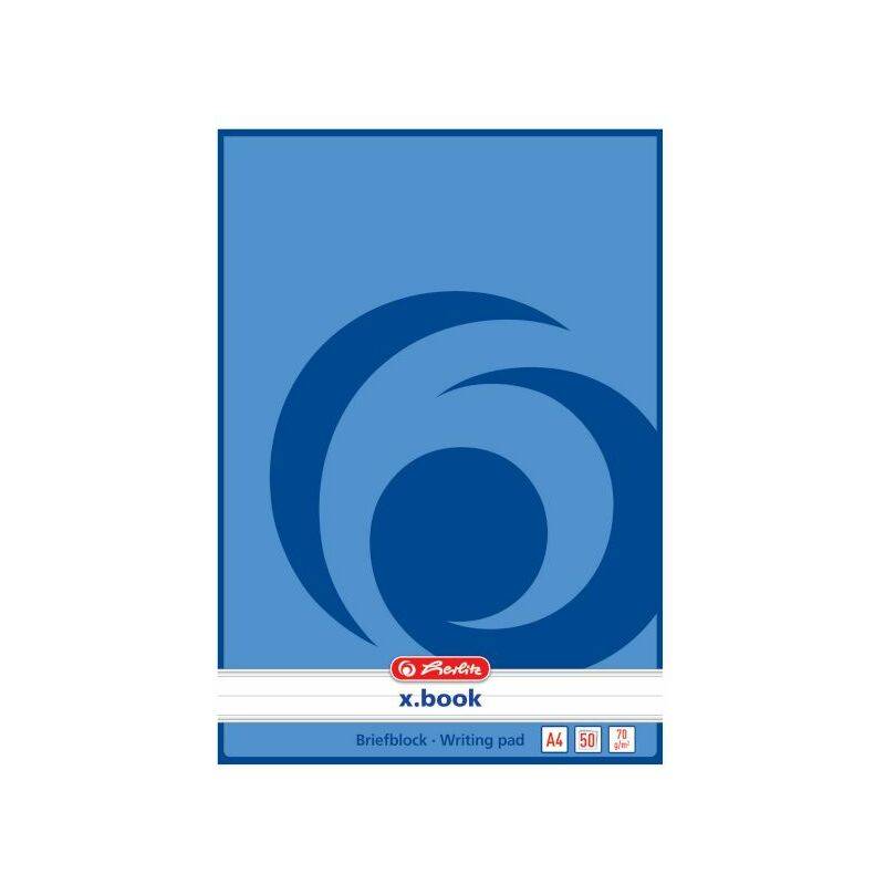 herlitz Briefblock, DIN A4, liniert