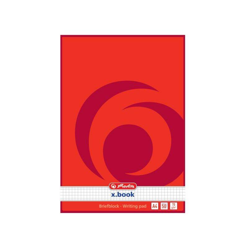 herlitz Briefblock, DIN A4, kariert