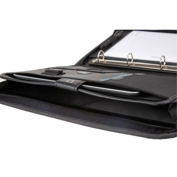 Orgamappe Olbia A4 Nylon/Finetouch-Lederimitat anthrazit