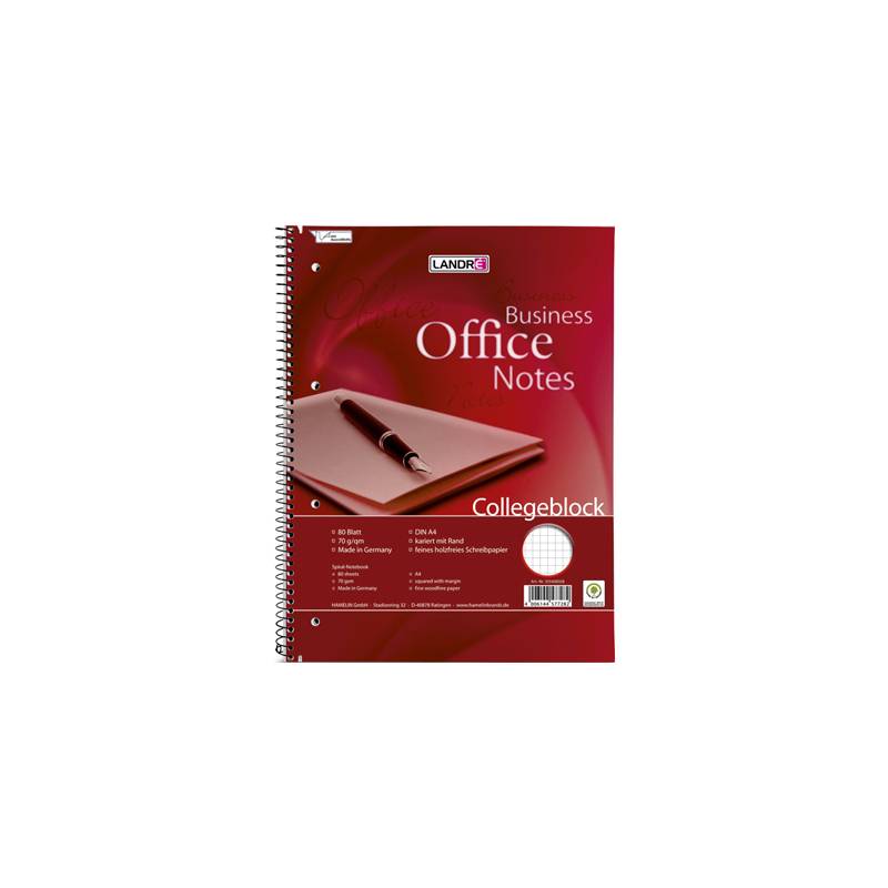 LANDRÉ Collegeblock "Business Office Notes" DIN A5, kariert