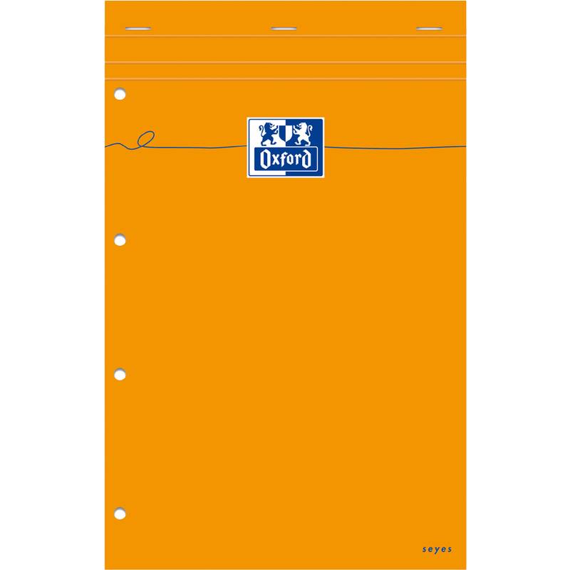 Oxford Notizblock, 210 x 315, kariert, 80 Blatt, orange