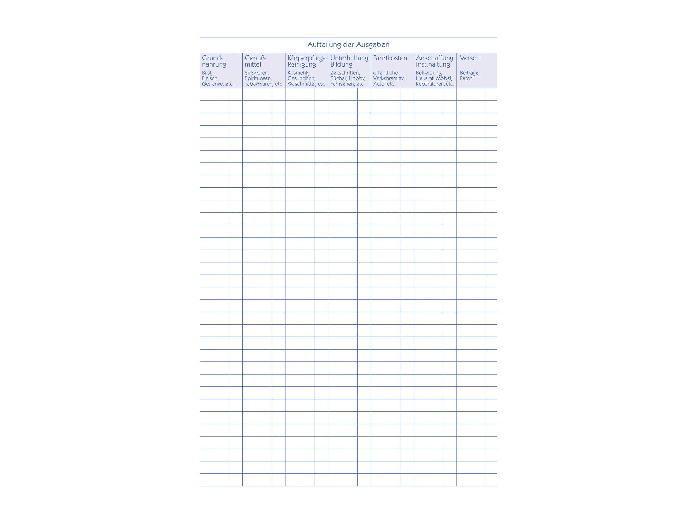 Avery Zweckform - Budgetbuch - 36 Blatt - A5