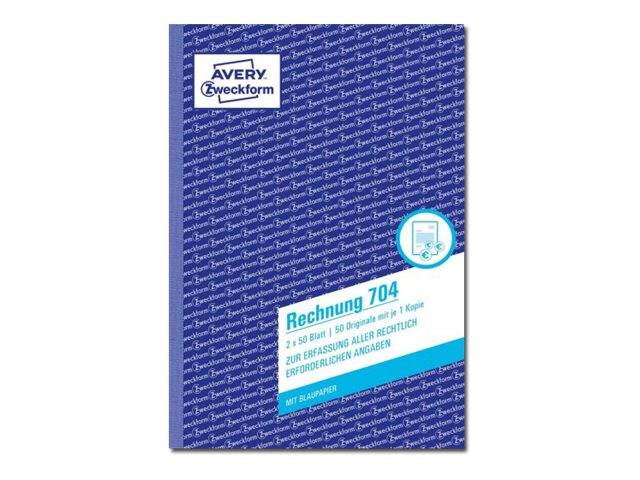 Avery Zweckform - Rechnungsformular - 50 Blatt