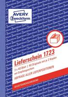 Avery Zweckform Lieferschein A6 3x40Blatt SD mit Empfangsschein - Bürokleinmater