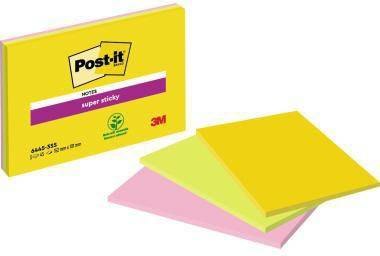 Post-it Haftnotiz Meeting Notes 6445-3SS-EU 101x152mm sort. 3x45Bl.