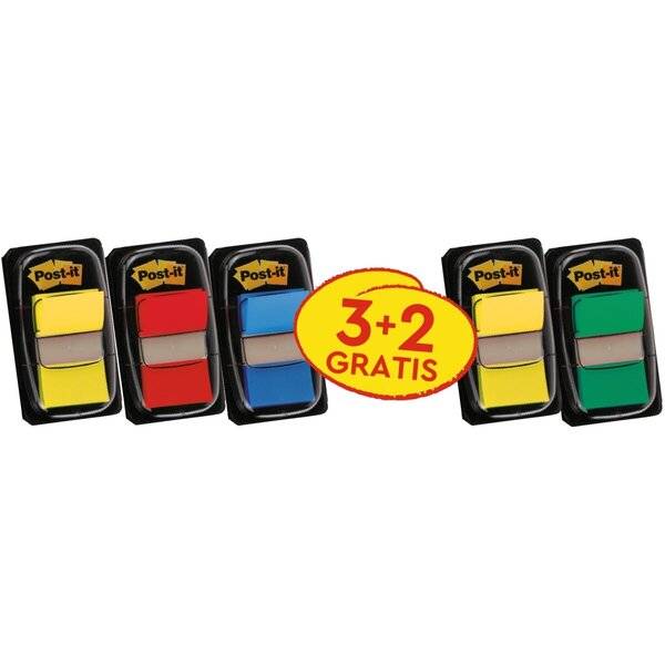 Haftstreifen Index Promotion 25,4x43,2mm VE=5 x 50 Streifen