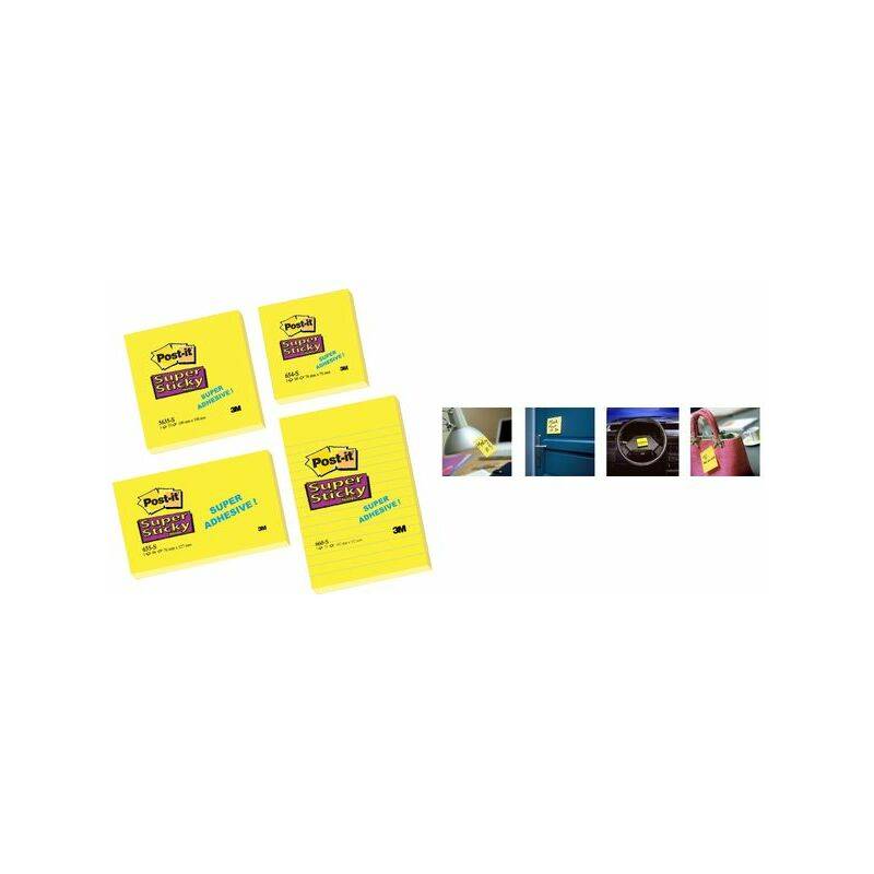 Post-it Haftnotizen Super Sticky Notes, 76 x 76 mm