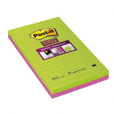 Post-it Haftnotiz Super Sticky Notes 5845SSEU liniert 2 St./Pack.