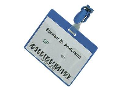 DURABLE - Namensschild - für 60 x 90 mm - Clip - Blau (Packung mit 25)