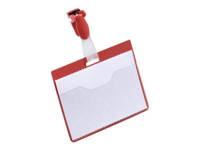 DURABLE - Namensschild - für 60 x 90 mm - Clip - Blau (Packung mit 25)