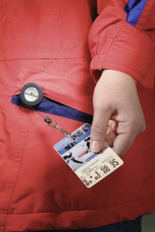 Durable 8221-58, Namensschild mit Jojo, Schwarz, 10 Stück(e), 85 cm