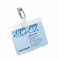 DURABLE - Namensschildhalterung - für 90 x 60 mm - Clip - durchsichtig (Packung mit 5)