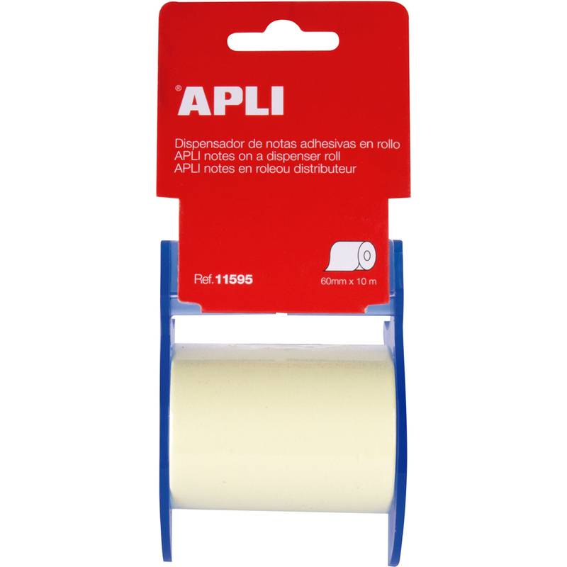 APLI Haftnotizen auf der Rolle, 10 m x 60 mm, gelb