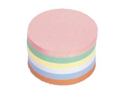 HOLTZ OFFICE SUPPORT - Magnetoplan - Moderationskarte - Kreis - Durchmesser: 14 cm - weiß, Blau, Gelb, grün, orange, pin