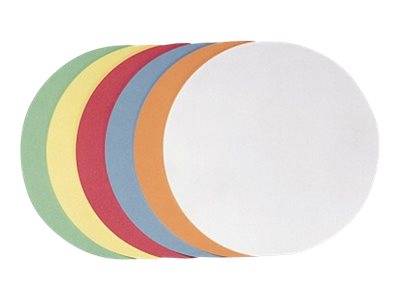 FRANKEN - Moderationskarte - Kreis - Durchmesser: 9,5 cm - weiß, Gelb, Rot, grün, orange, Hellblau (Packung mit 250)