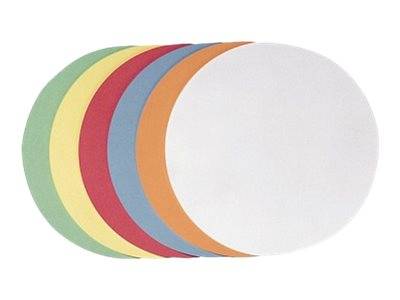 FRANKEN - Moderationskarte - Kreis - 19,5 cm Durchmesser - weiß, Gelb, Rot, grün, orange, Hellblau (Packung mit 250)
