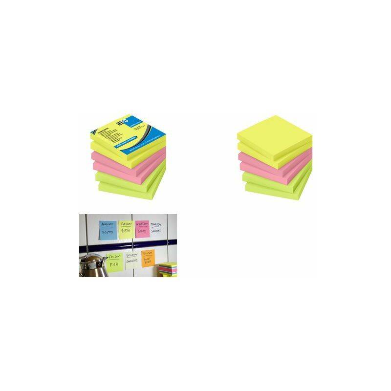 inFO notes Haftnotizen Power Notes, 75 x 75 mm, Brillantmix