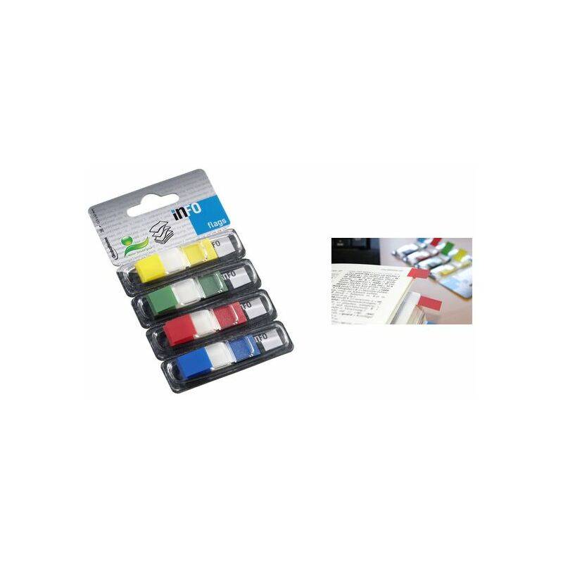 inFO notes Haftstreifen flags, 12,5 x 43 mm, im Spender