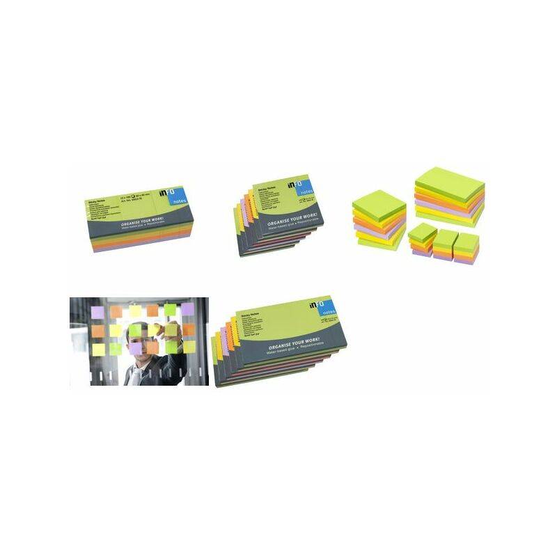 inFO notes Haftnotizen Sticky Notes Spring Line, 125 x 75 mm