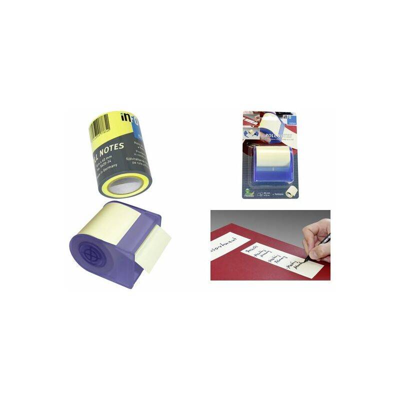 inFO notes Haftnotizen Roll Notes, 1 Rolle, brilliantgelb