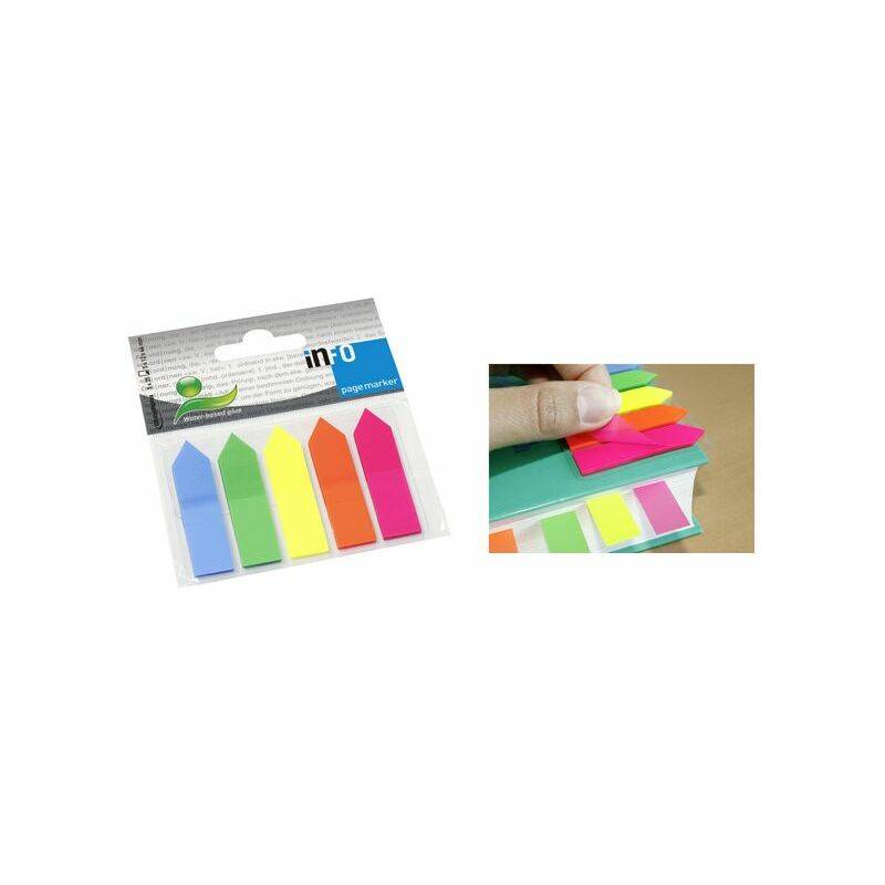 inFO notes Folien-Pagemarker "Kleine Pfeile", farbig