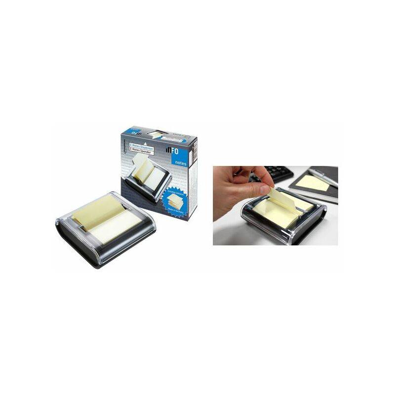 inFO notes Z-Notes Haftnotizen-Spender, Acryl, bestückt