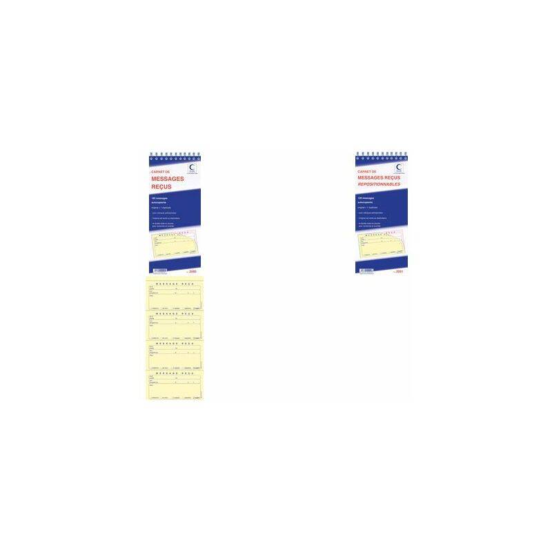 ELVE Bloc spiralé, "120 messages repositionnables"