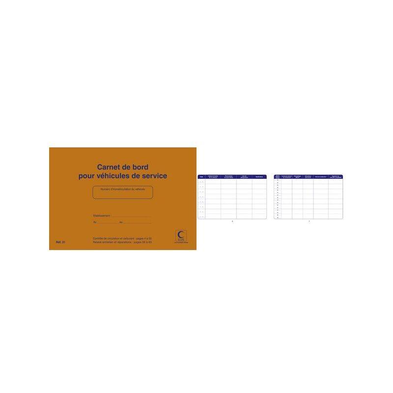 ELVE Carnet de bord pour véhicules de service, 150 x 215 mm