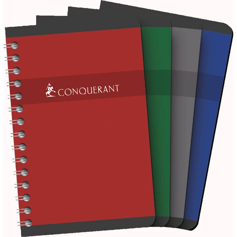 CONQUERANT SEPT Spiralbuch, 90 x 140 mm, kariert, 50 Blatt