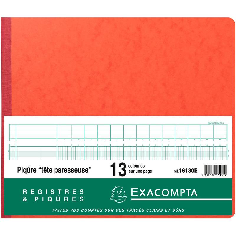 EXACOMPTA Geschäftsbuch mit Kopfleiste, 13 Spalten je Seite