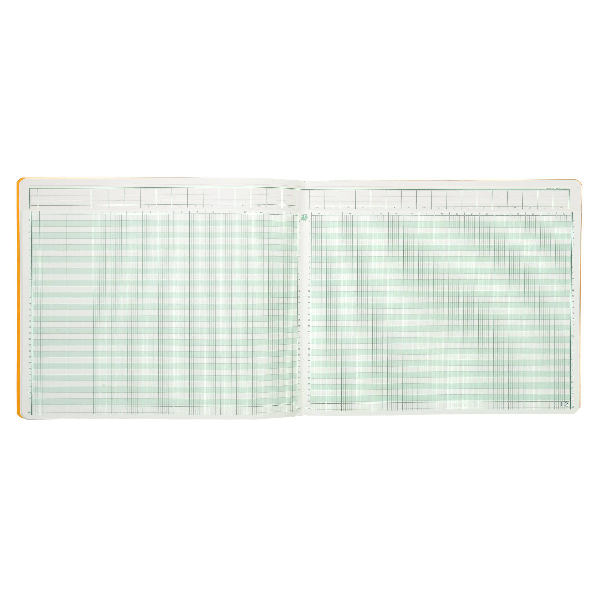 Exacompta Geschäftsbuch 30Sp 27x32 80Bl - Farben sortiert - 16300E