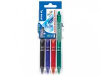 PILOT PEN - Pilot FriXion Ball Clicker 0.7, Nachfüllbar, Schwarz, Blau, Grün, Rot, 4 Stück(e)