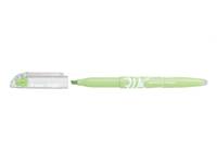 Hellgrüner Stift mit passendem Deckel, horizontal auf weißem Hintergrund abgebildet.