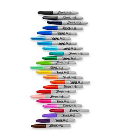 Sharpie Fine, 18 Stück(e), Mehrfarbig, Feine Spitze, Grau, Mehrfarbig, Rund, Fein