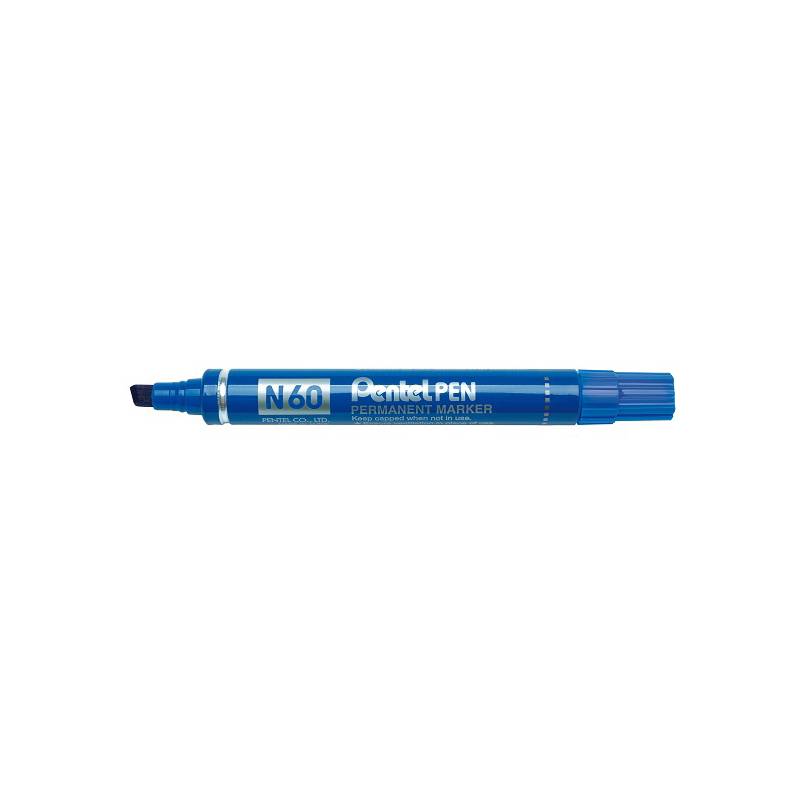 Pentel Permanent-Marker N60, blau, Keilpsitze