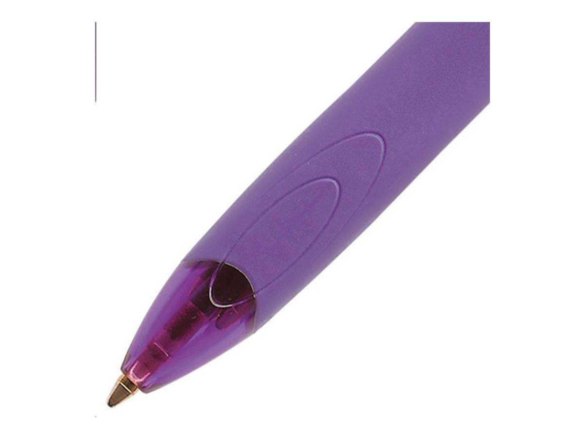 BIC 4 Colours Grip - Vierfarb-Kugelschreiber - permanent - rosa, Türkis, Lila, Green Lemon - ölbasierte Tinte - 1 mm - M