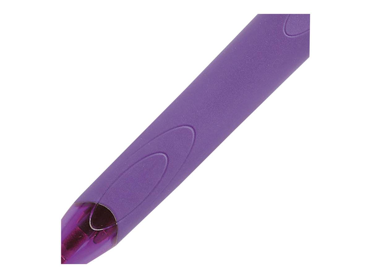 BIC 4 Colours Grip - Vierfarb-Kugelschreiber - permanent - rosa, Türkis, Lila, Green Lemon - ölbasierte Tinte - 1 mm - M