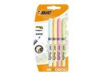 BIC Grip - Textmarker - Pastelgelb, Pastellgrün, pastellrosa, Pastellmintblau - 3.3 mm (Packung mit 4)