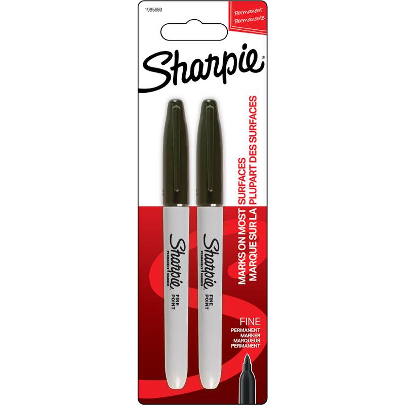 Sharpie Permanent-Marker FINE, 2er Blister, schwarz