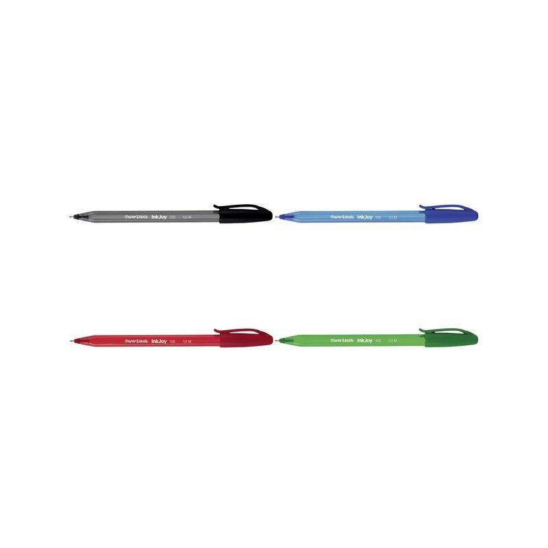 Paper Mate Kugelschreiber InkJoy 100 Kappe Blau 50 Stück - Blau - 100er