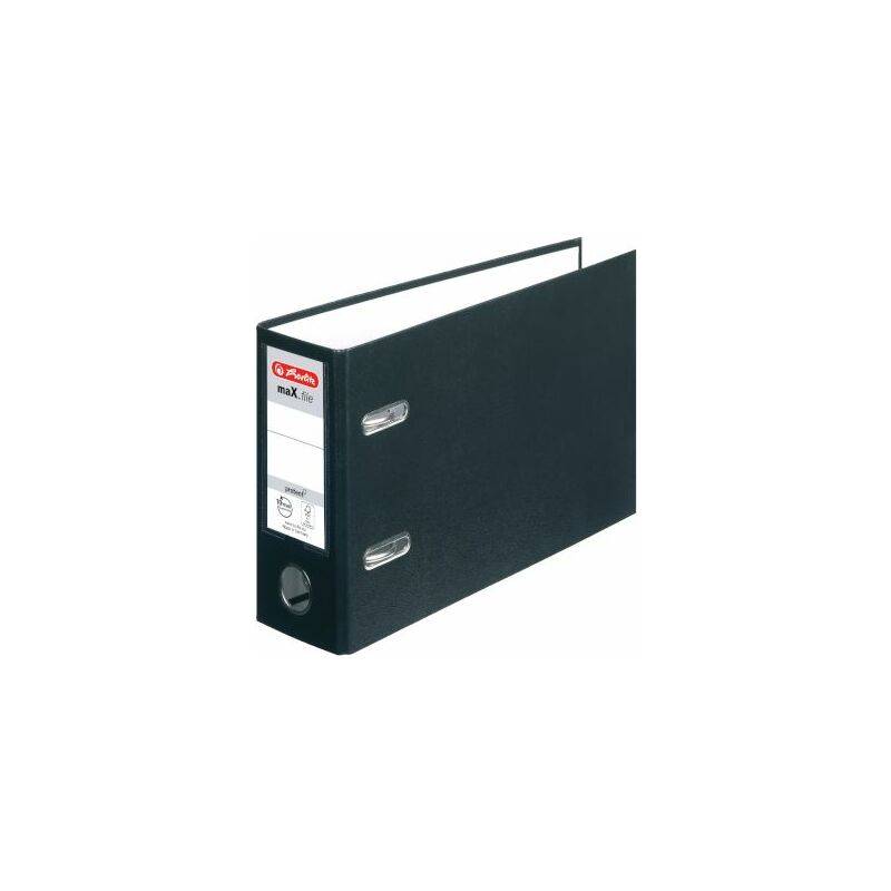 herlitz PP-Ordner maX.file protect, A5 quer, schwarz
