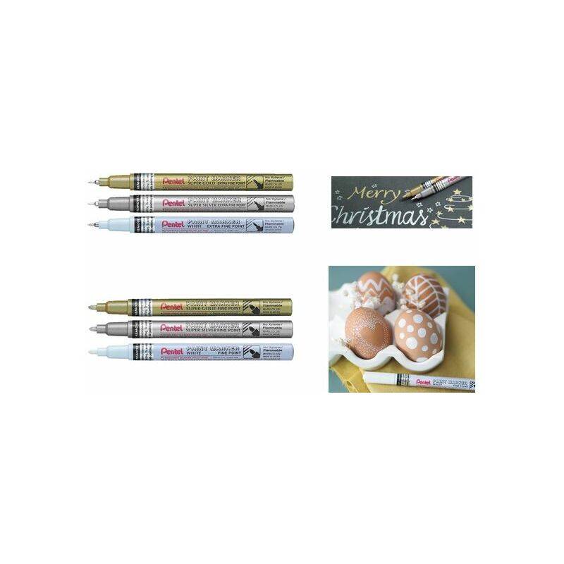 Pentel Lackmarker PAINT MARKER MFP10, weiß