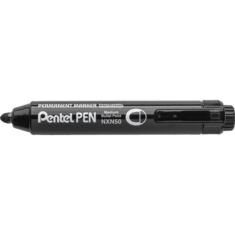 Pentel Permanent-Marker NXN50 mit Druckmechanik, schwarz