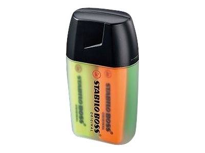 STABILO BOSS ORIGINAL Big BOSS - Textmarker - verschiedene Farben - wasserbasierte Tinte - 2-5 mm (Packung mit 4)