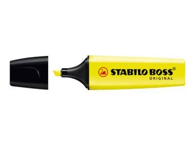 STABILO BOSS ORIGINAL Big BOSS - Textmarker - verschiedene Farben - wasserbasierte Tinte - 2-5 mm (Packung mit 4)