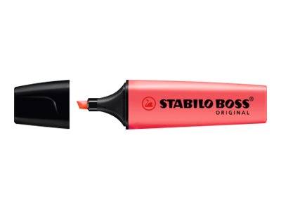 STABILO BOSS ORIGINAL Big BOSS - Textmarker - verschiedene Farben - wasserbasierte Tinte - 2-5 mm (Packung mit 4)