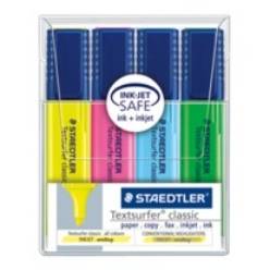 STAEDTLER Textsurfer classic - Textmarker - Blau, Grün, Gelb, rosa - Pigmenttinte - 1-5 mm (Packung mit 4)