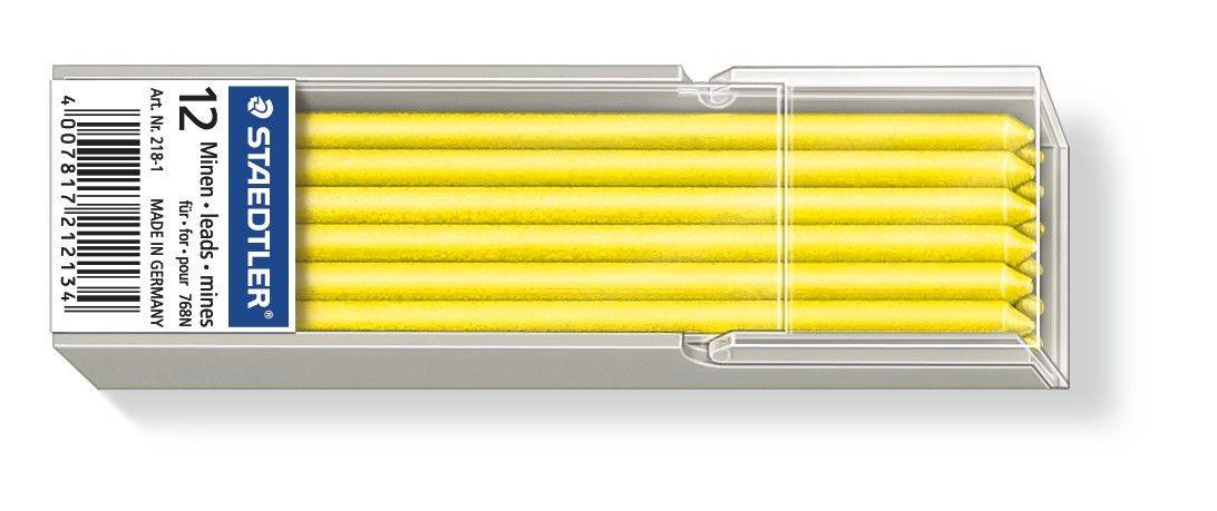 Staedtler Lumocolor 218, Gelb, 3 mm, 7 cm, 12 Stück(e)